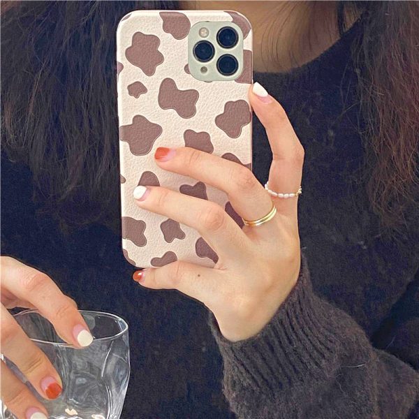 Cow Leather iPhone 13 Pro Max Case - FinishifyStore