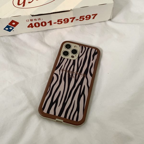 Brown Zebra Pattern iPhone 12 Pro Max Case
