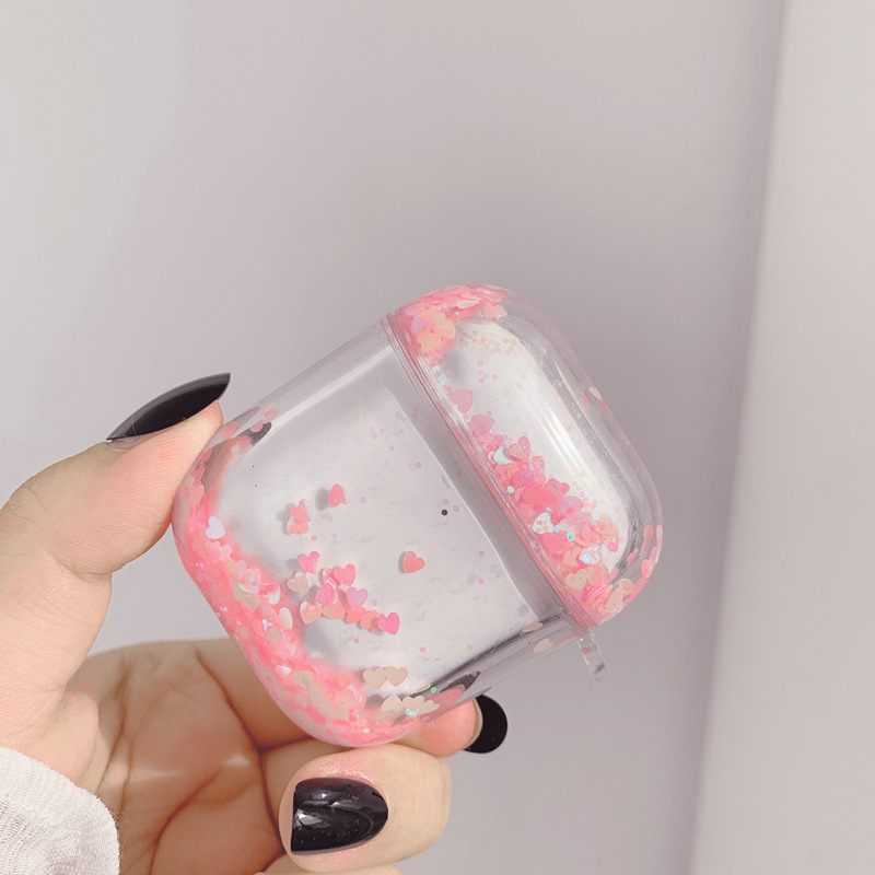 Cute Pink Glitter AirPod Case