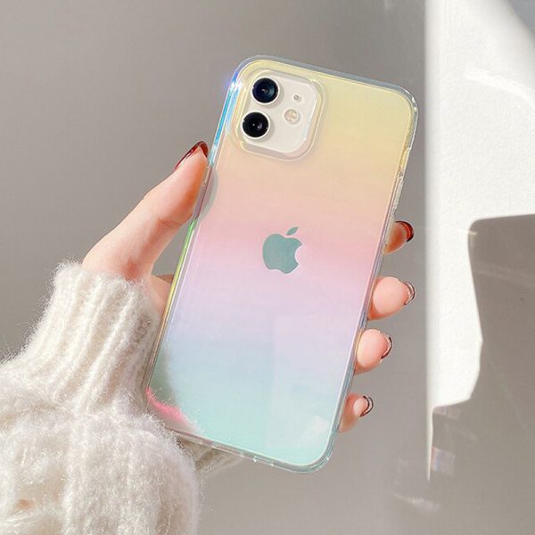 Rainbow Clear iPhone 11 Case