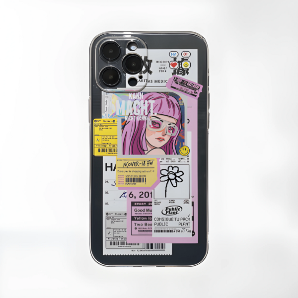 Graphic Stickers iPhone 15 Pro Max Case