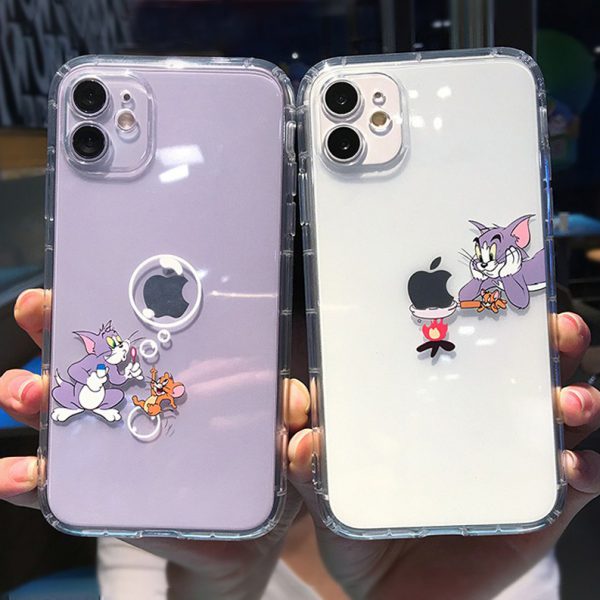 Tom & Jerry Clear iPhone 12 Cases