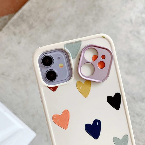 Watercolor Hearts Painting iPhone 12 Case