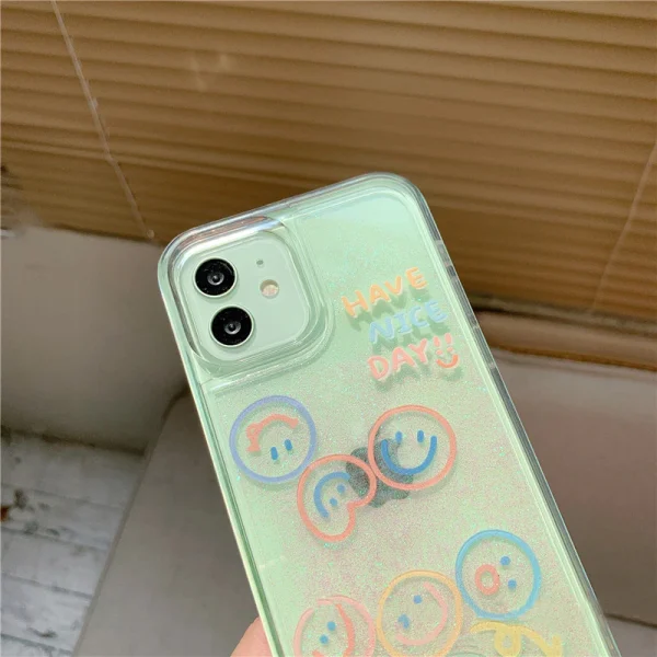 Glitter Smiley iPhone 11 Case