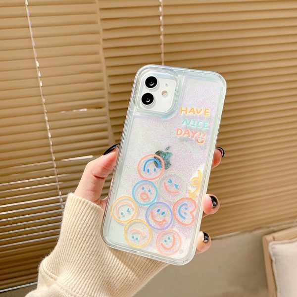 Glitter Smiley iPhone 13 Case