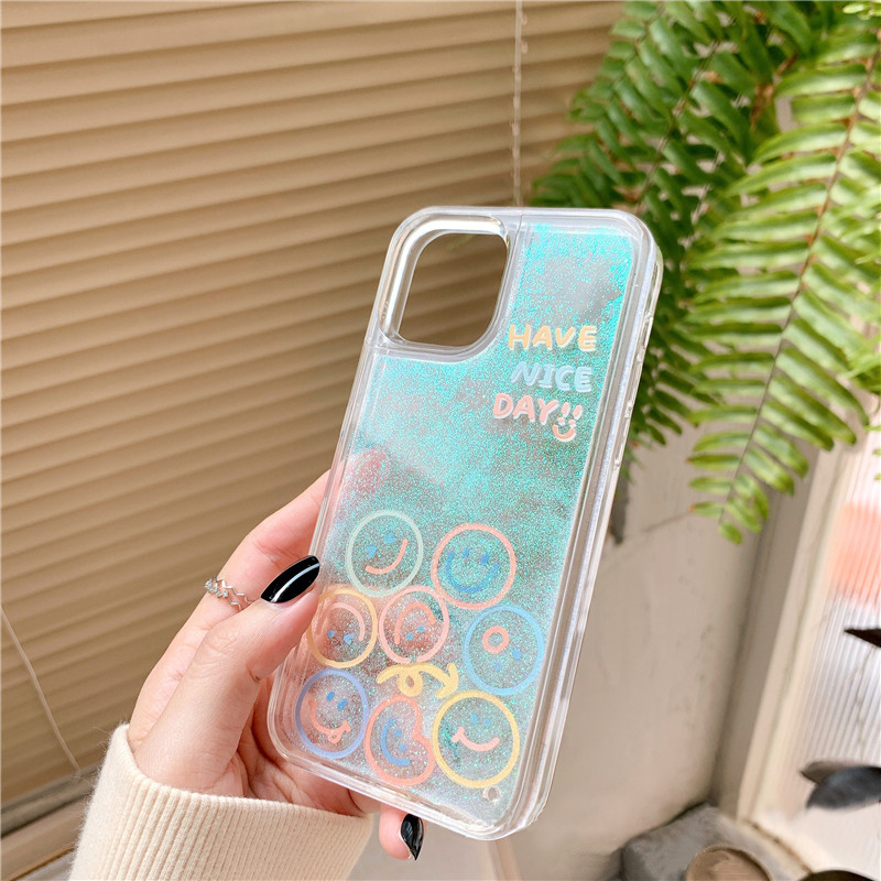 Glitter Smiley iPhone Case