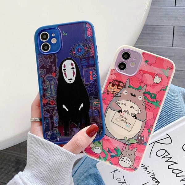 Kaonashi & Totoro iPhone Case