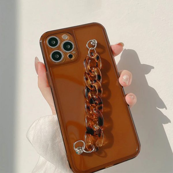 Amber iPhone Case With Chain