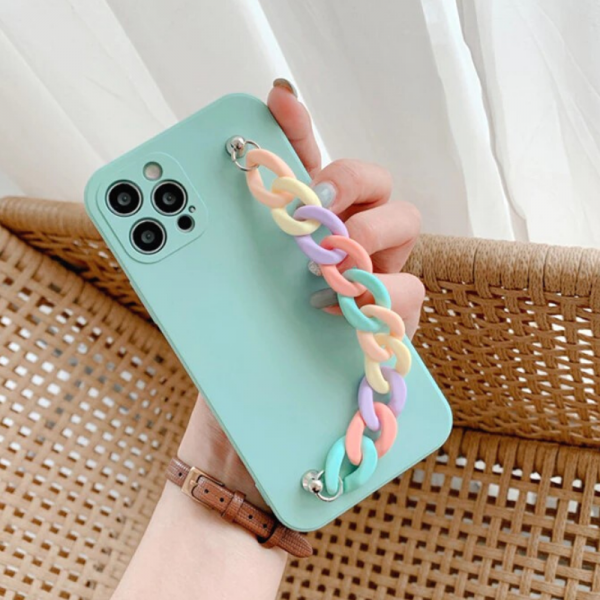 Pastel Green Chain iPhone Case - FinishifyStore