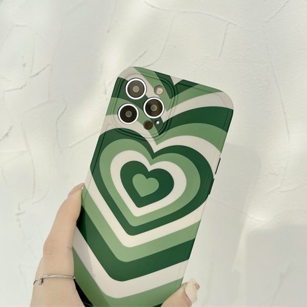 Latte Heart Green iPhone 12 Pro Max Case