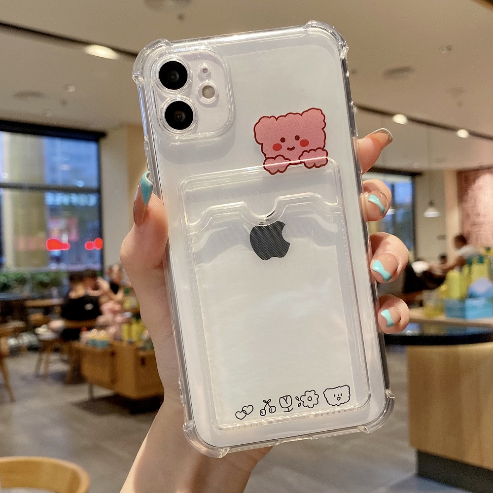 Bear iPhone Case With Card Holder