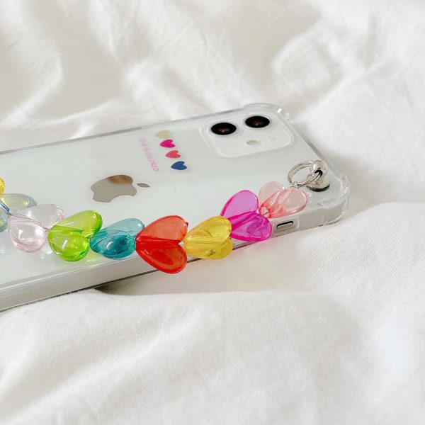 Colorful Crystal Hearts iPhone 12 Case