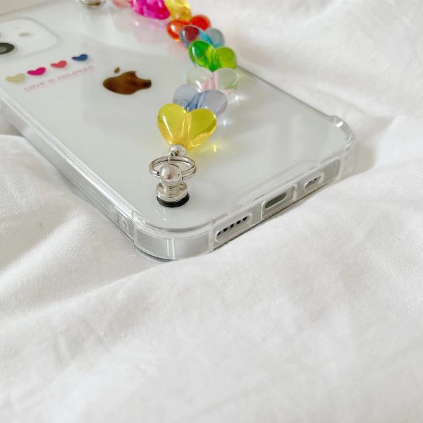 Colorful Crystal Hearts iPhone XR Case