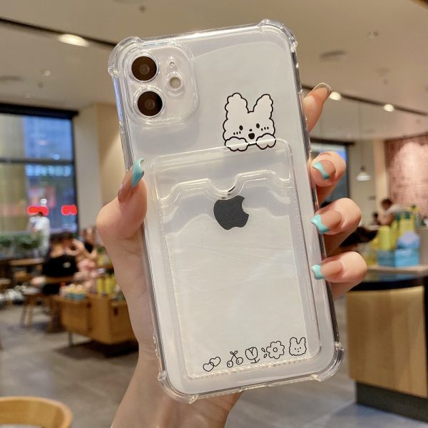 Rabbit iPhone 12 Case With Card Holder