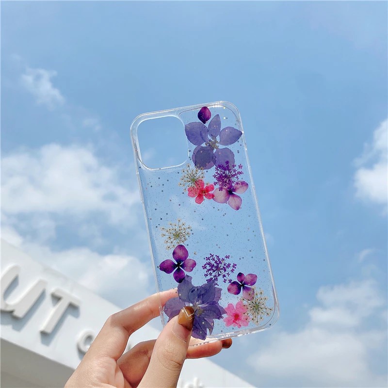 Dried Purple Flowers iPhone Case