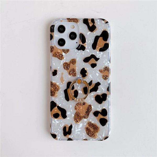 Leopard Opal Case With Ring Holder