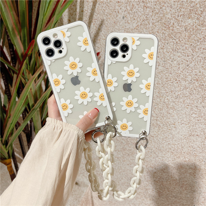 Smiley Daisy Case With Chain