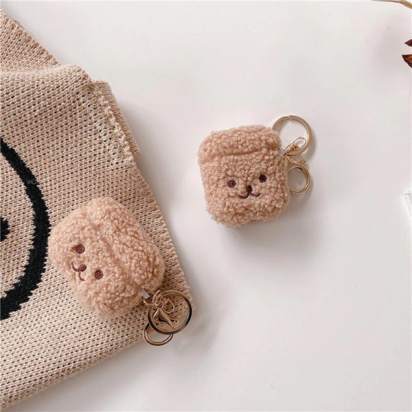 Brown Plush Bears AirPods Cases