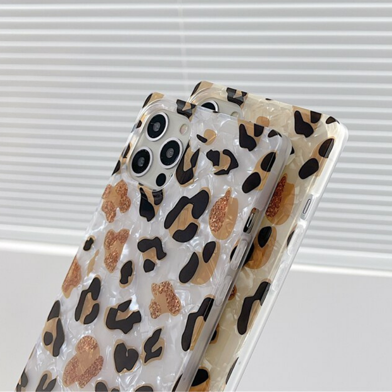 Leopard Square iPhone Case