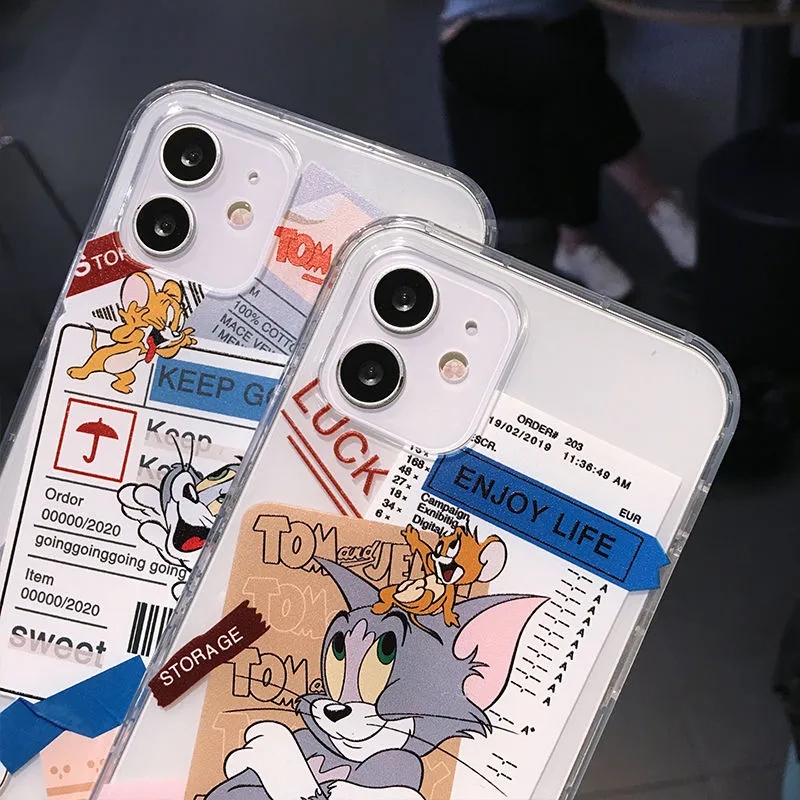 Tom Jerry Sticker iPhone 12 Cases