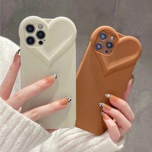 3D Pastel Heart iPhone Case - FinishifyStore