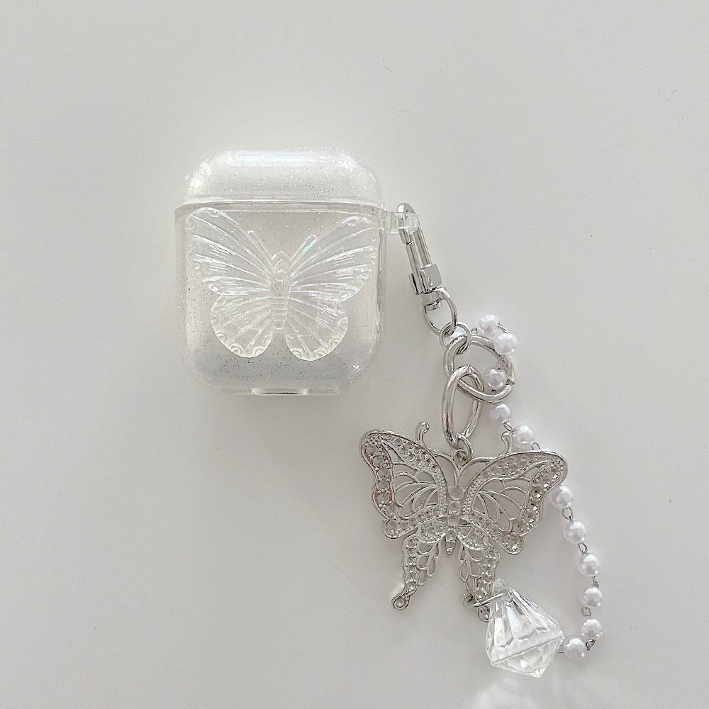 Clear Butterfly AirPod Case