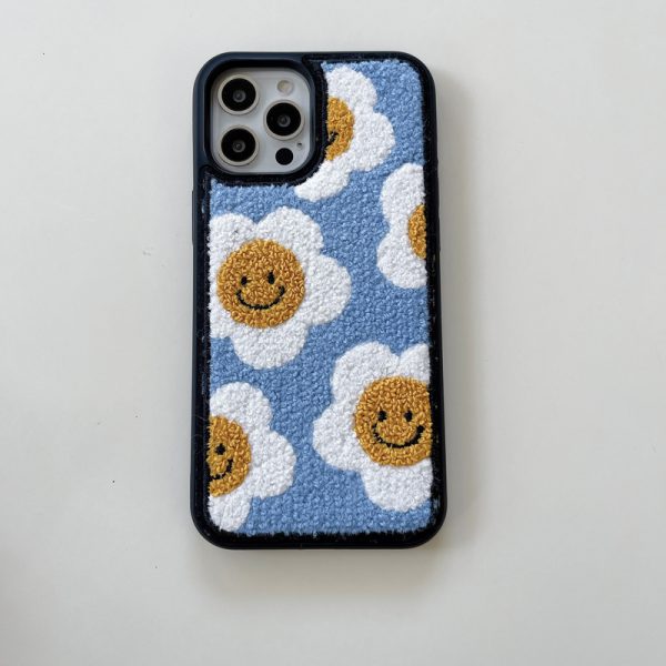 Embroidered Daisy iPhone 13 Pro Max Case - FinishifyStore
