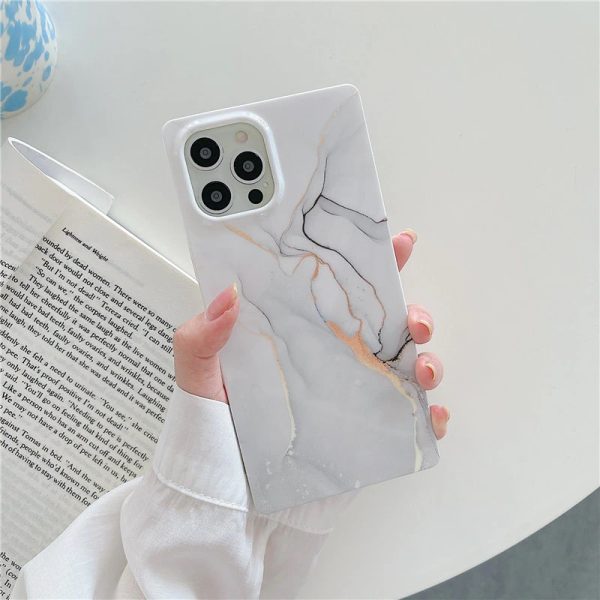 White Marble Square iPhone 11 Pro Max Case