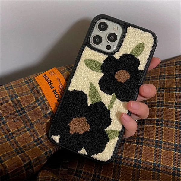 embroidered floral iphone 12 pro max case