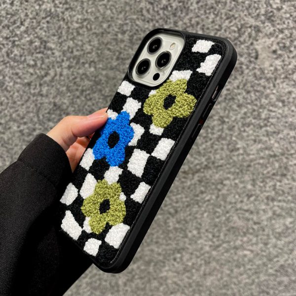 Flower Embroidery iPhone Case