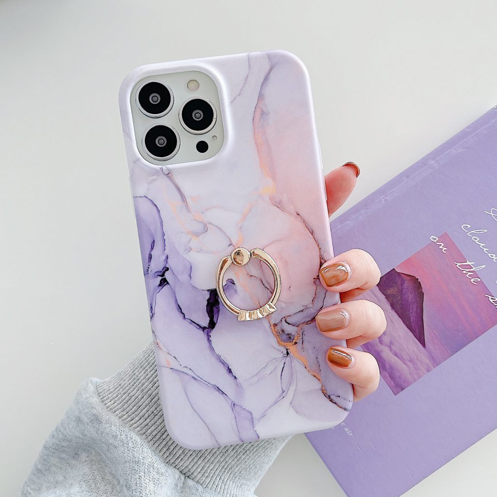 Nebula Blue Pink Marble iPhone 12 Pro Max Case