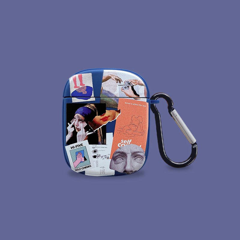 Psychedelic Collage AirPod Case