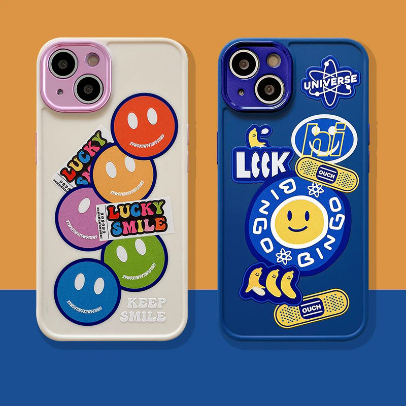 Smiley Face Stickers Cases - FinishifyStore