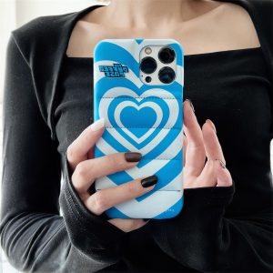 Blue Heart Puffer iPhone 13 Pro Max Case
