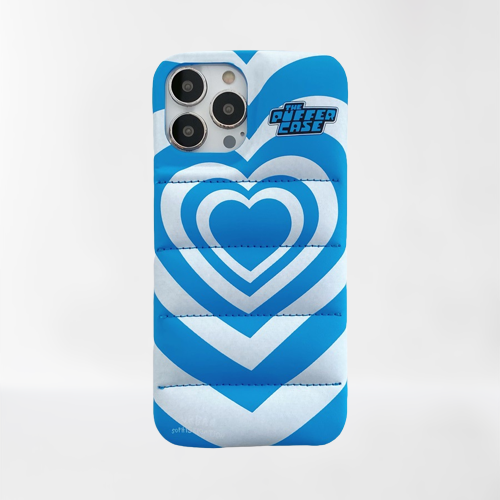 Blue Heart Puffer iPhone 12 Pro Max Case