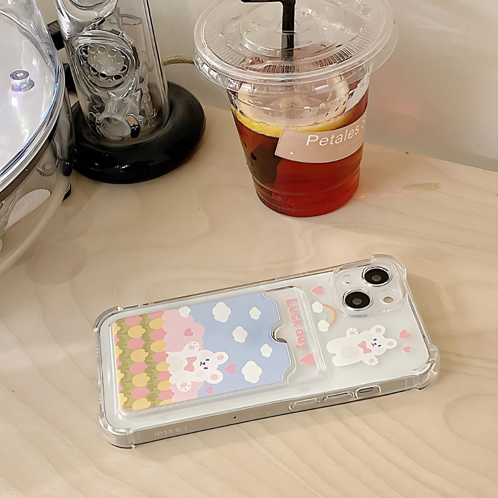 Cute iPhone 15 Case With Card Holder