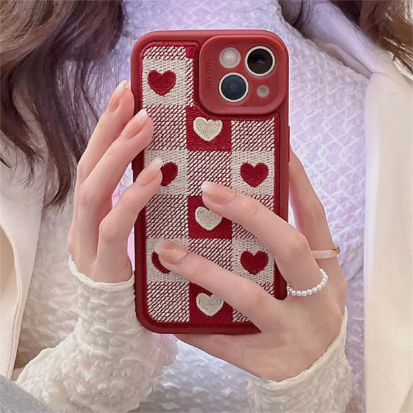 Red Plush Heart iPhone Case