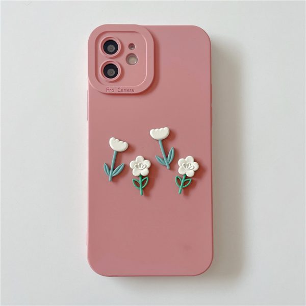 Pink iPhone Case With Tiny Flowers