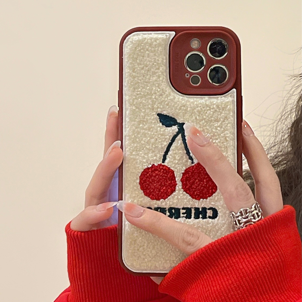 Cherry Plush iPhone 12 Pro Max Case - FinishifyStore