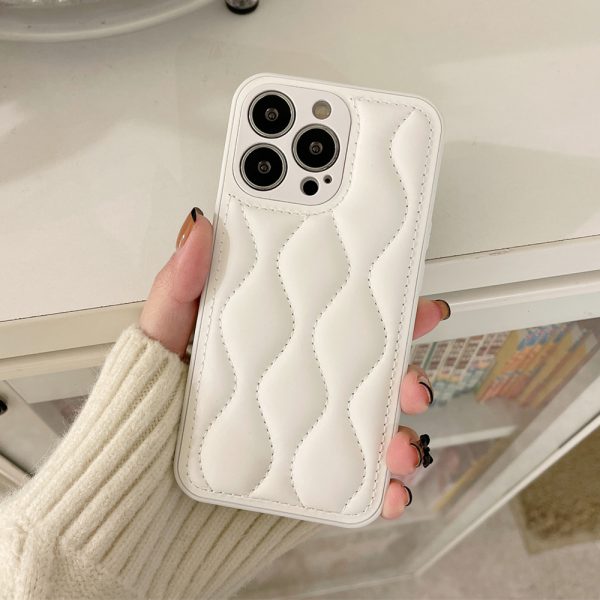 White Fabric iPhone 12 Pro Max Case