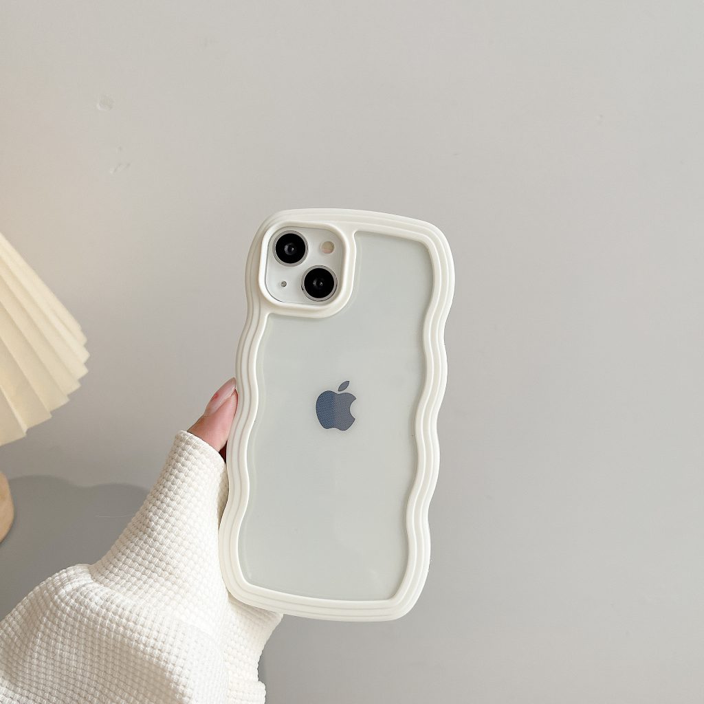 White Wavy iPhone Case