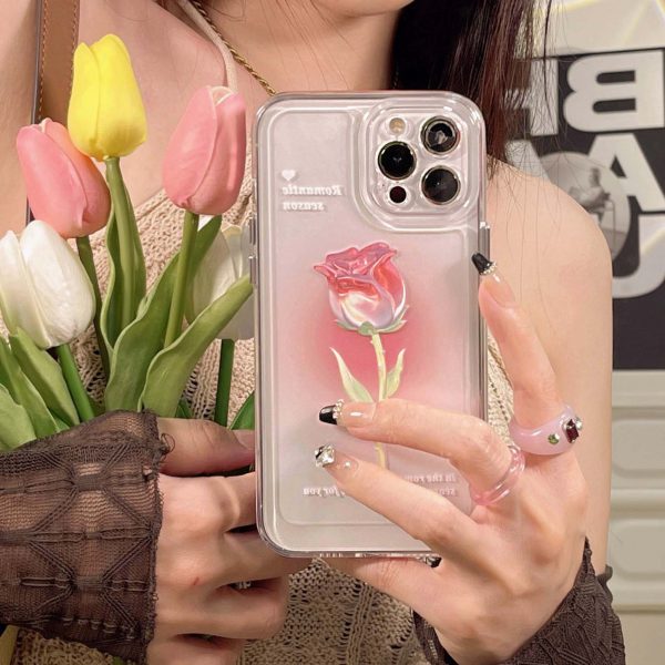 Pink Rose iPhone 13 Pro Max Case