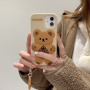 3D Bear Kawaii iPhone Case