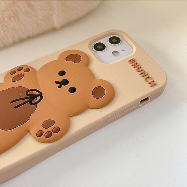 3D Bear Kawaii iPhone Xr Case