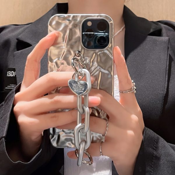 Liquid Metal iPhone Case With Chain