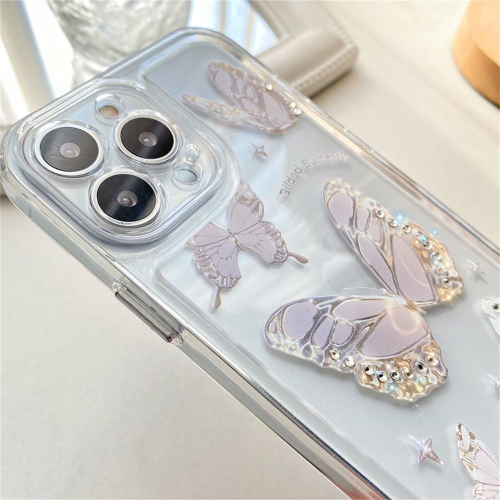 Pearl Butterfly iPhone 13 Pro Max Case