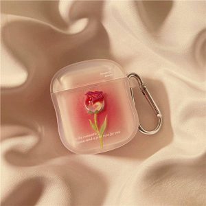Pink Rose AirPods Case