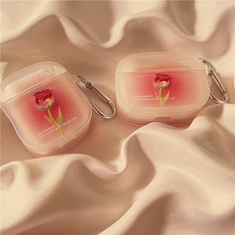Pink Rose AirPods 1 and 2 Case
