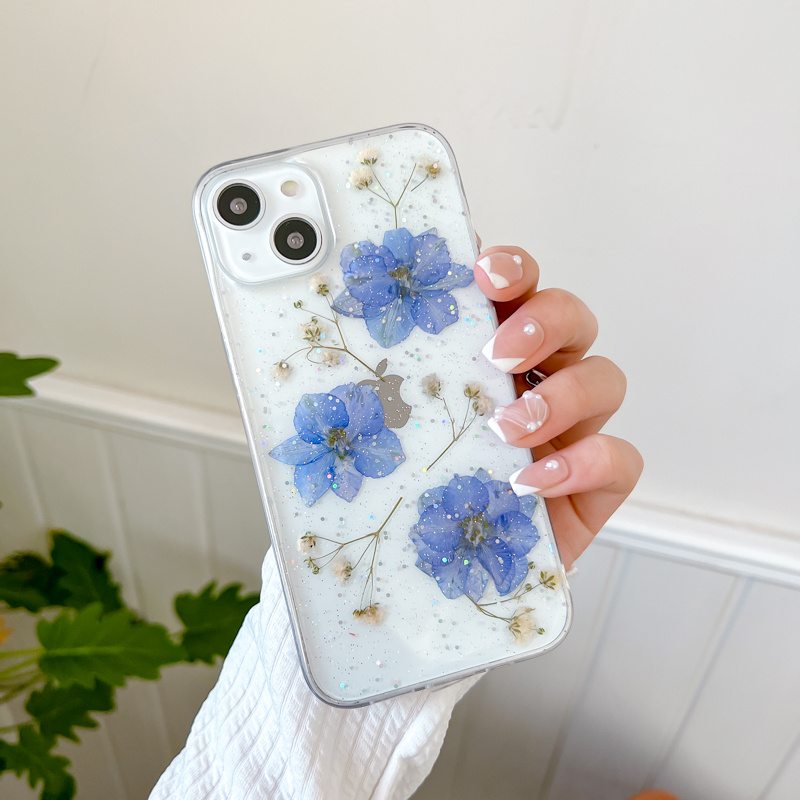 Purple Summer Dried Flowers iPhone 12 Case