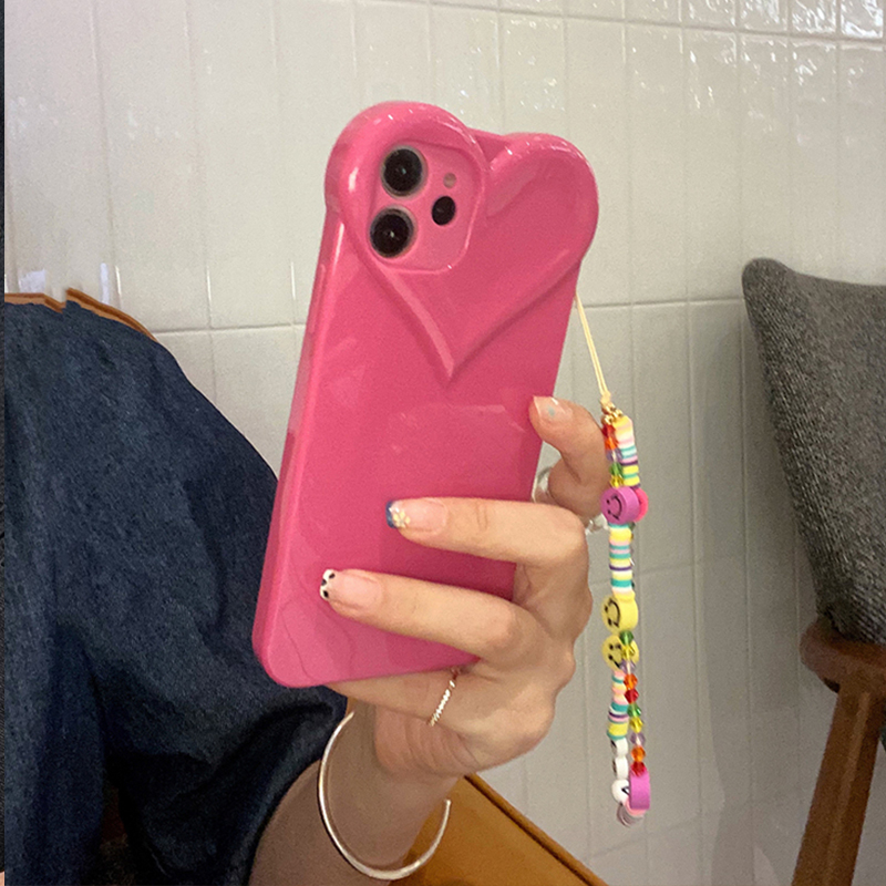 3D Rose Heart iPhone Case